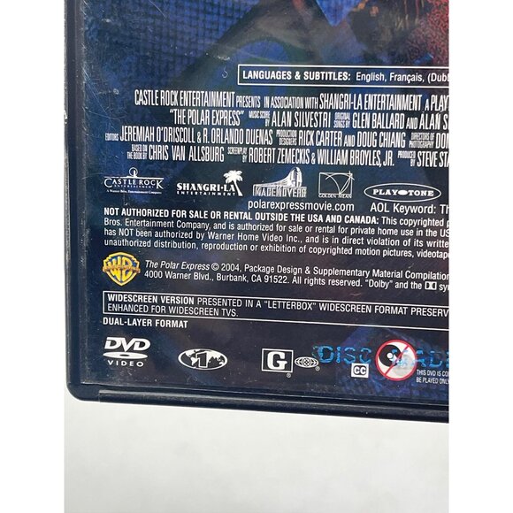 The polar express dvd tom hanks 100 min 2004 movie copyright English READ - Picture 3 of 5